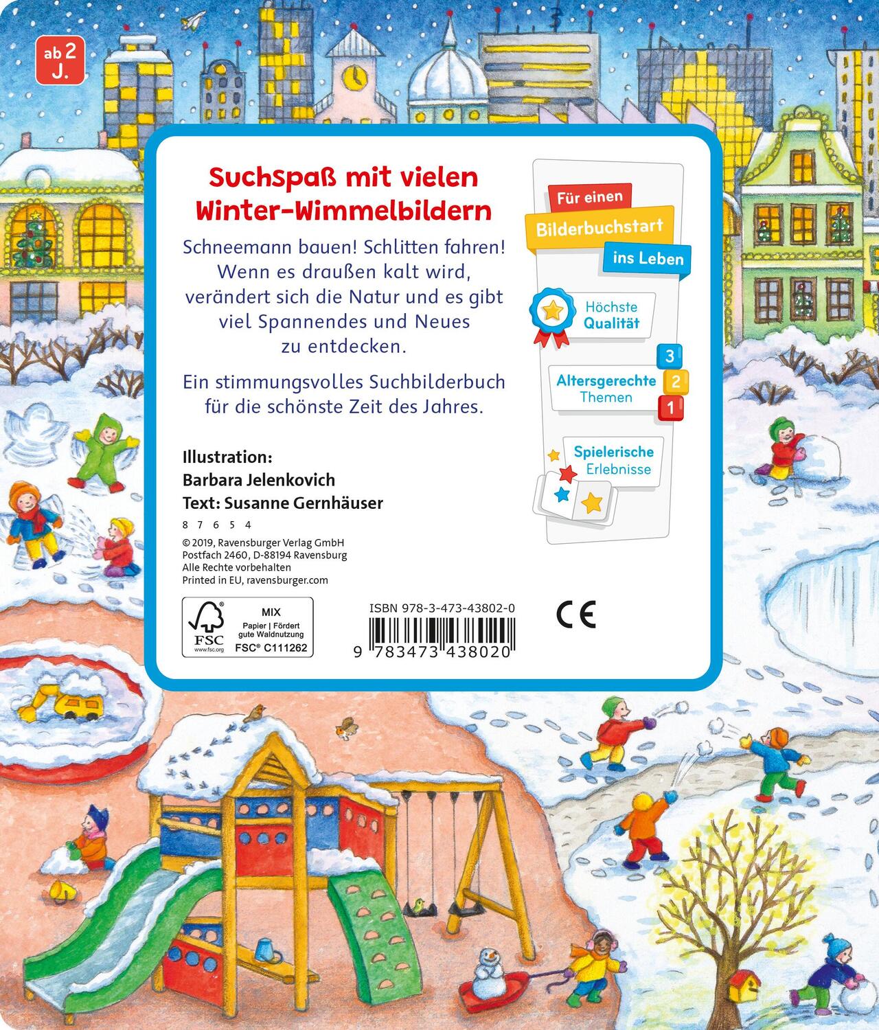 Rückseite: 9783473438020 | Sachen suchen: Im Winter | Susanne Gernhäuser | Buch | 24 S. | Deutsch