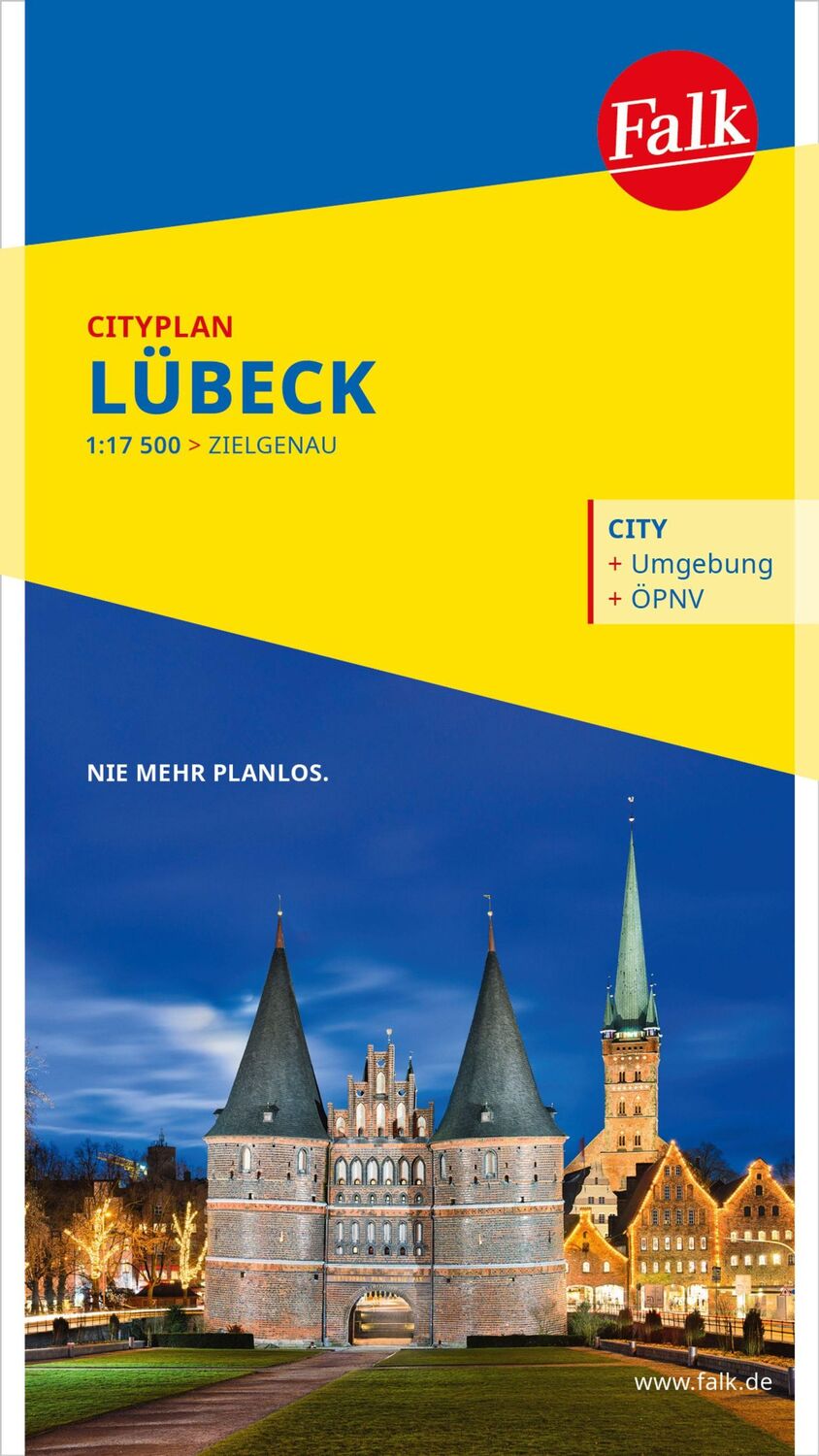 Cover: 9783827900531 | Falk Cityplan Lübeck 1:17.500 | (Land-)Karte | Falk Citypläne | 2024