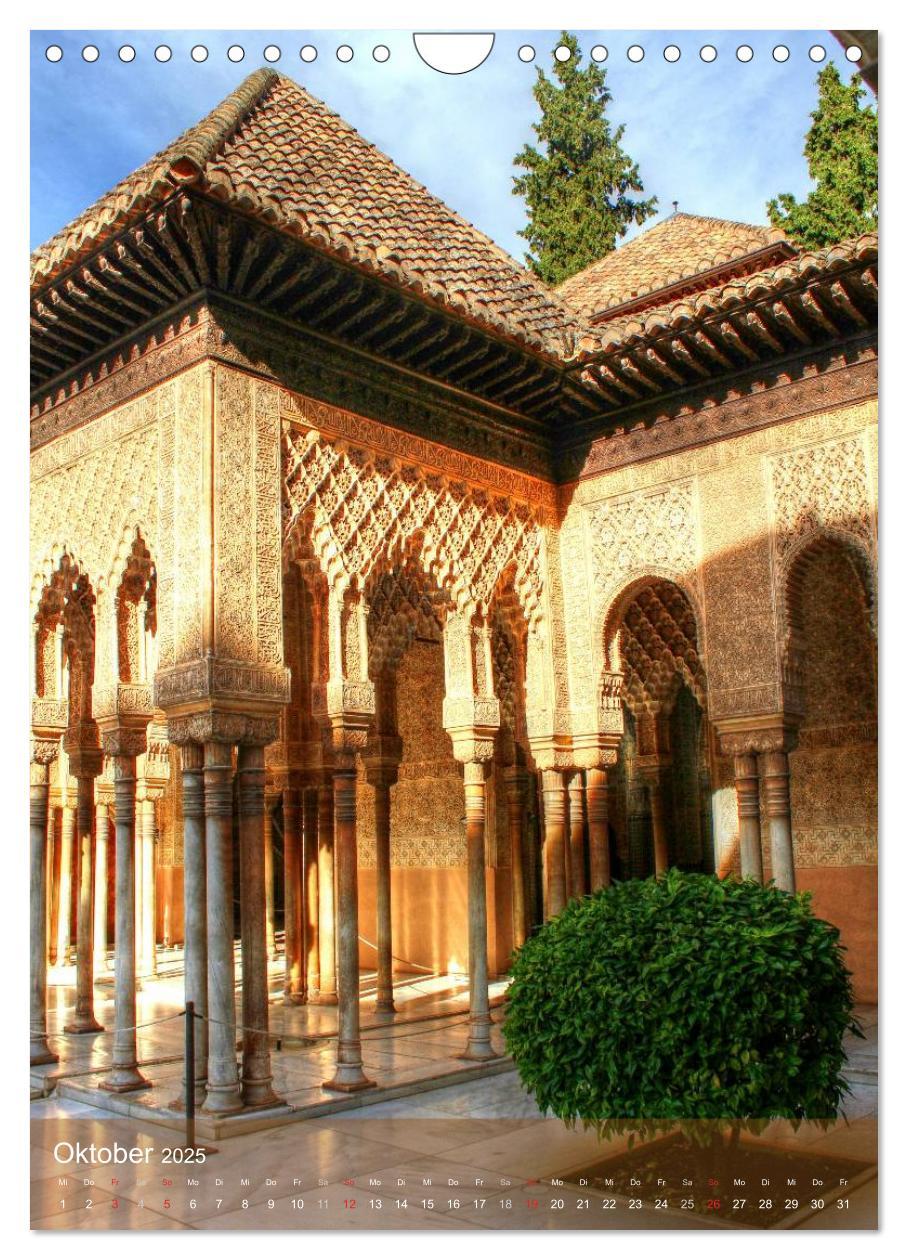 Bild: 9783457031278 | Die Alhambra (Wandkalender 2025 DIN A4 hoch), CALVENDO Monatskalender