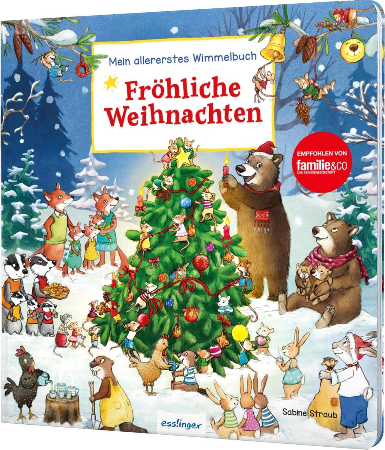 Cover: 9783480238071 | Mein allererstes Wimmelbuch: Fröhliche Weihnachten | Sibylle Schumann