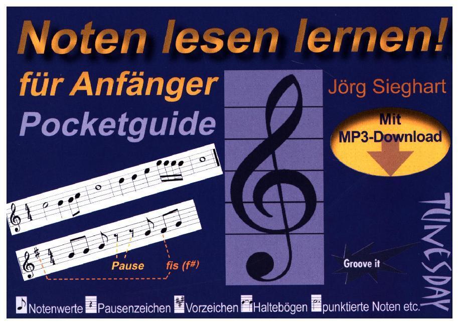Cover: 9783955340070 | Noten lesen lernen! | Pocketguide für Anfänger | Jörg Sieghart | Buch