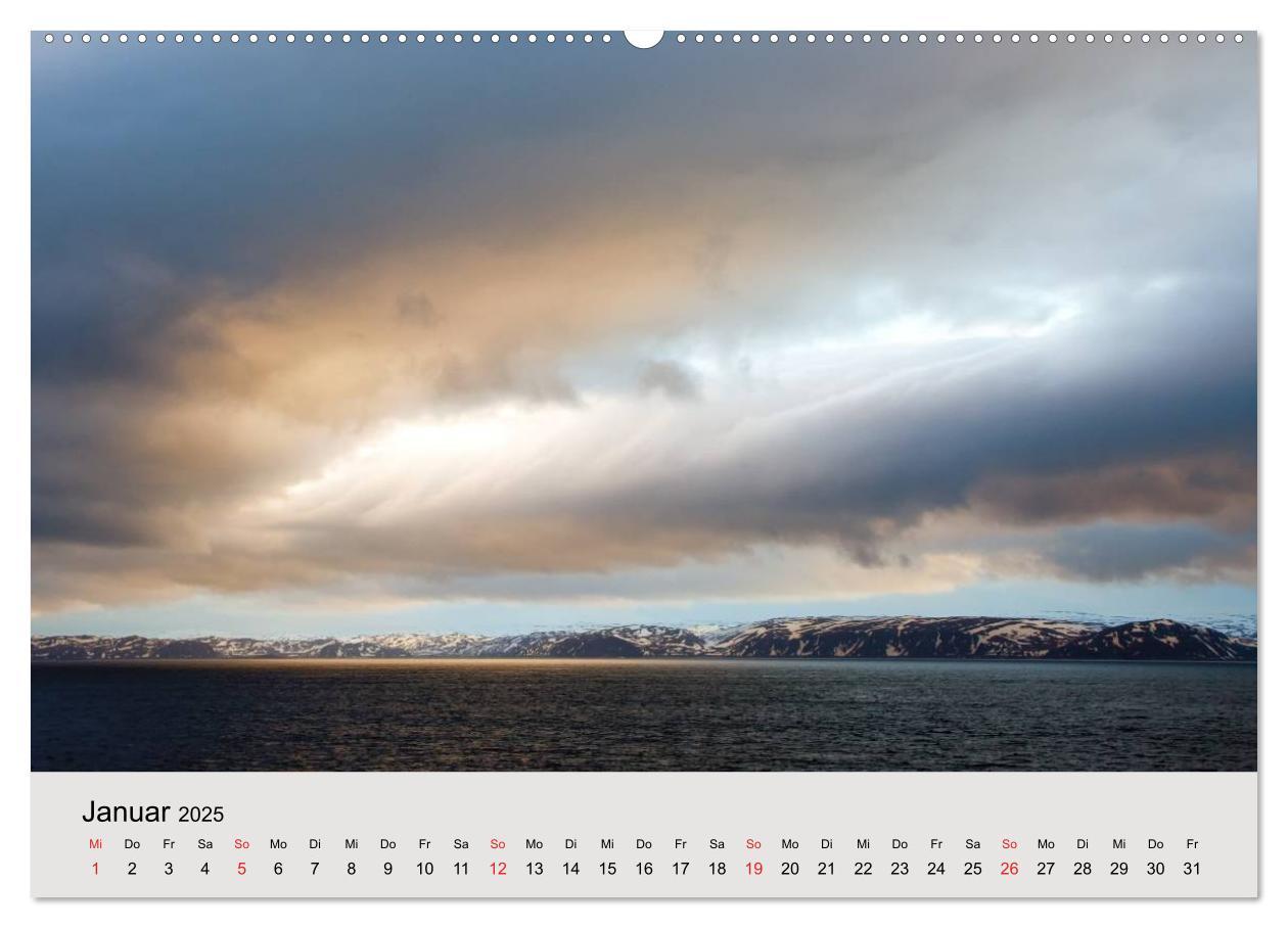 Bild: 9783435792207 | Mit den Hurtigruten unterwegs (Wandkalender 2025 DIN A2 quer),...