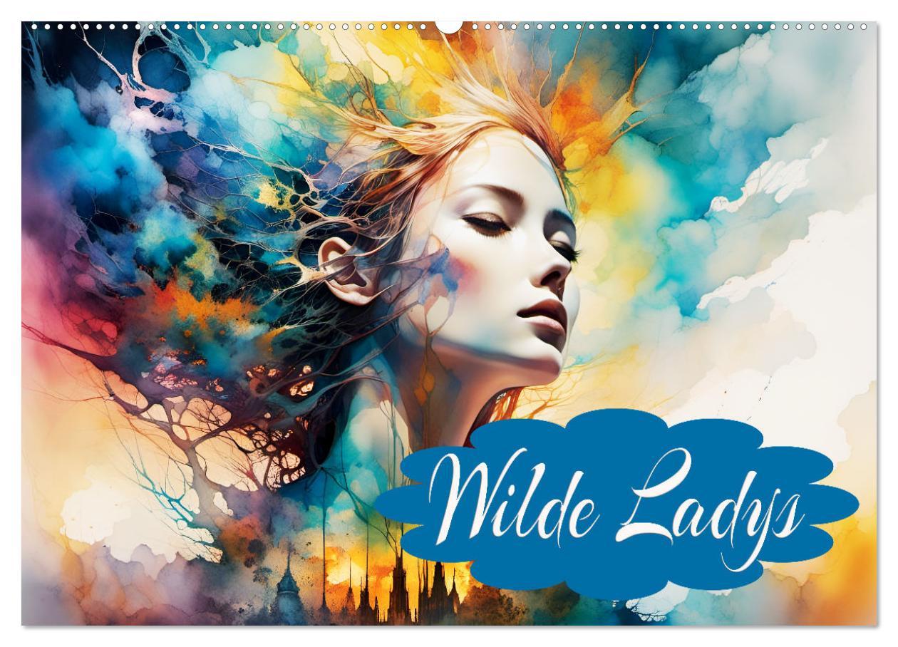 Cover: 9783383816352 | Wilde Ladys (Wandkalender 2025 DIN A2 quer), CALVENDO Monatskalender