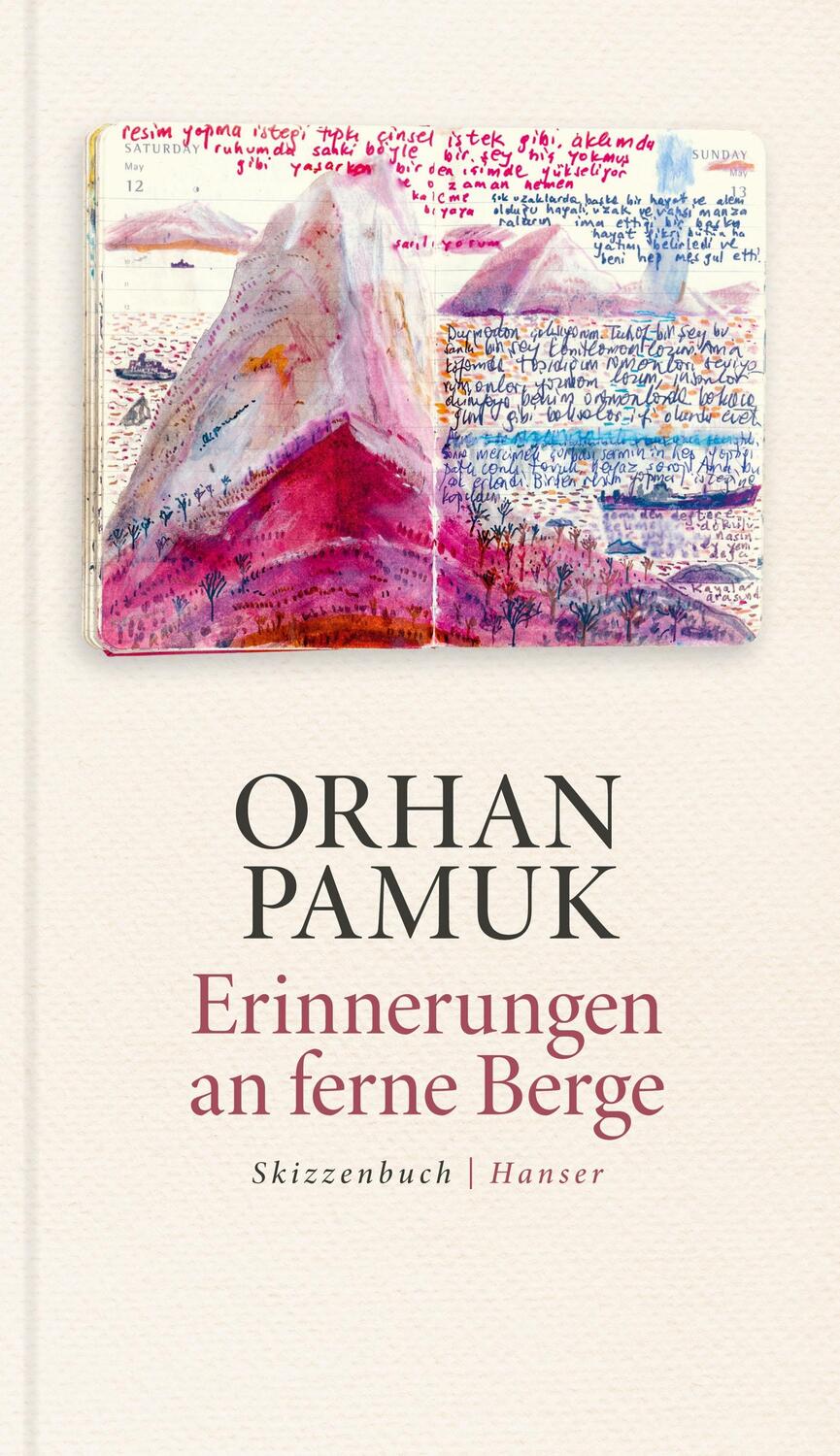 Cover: 9783446278417 | Erinnerungen an ferne Berge | Skizzenbuch | Orhan Pamuk | Taschenbuch