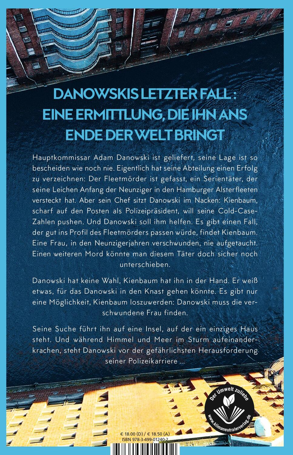Rückseite: 9783499012402 | Danowski: Sturmkehre | Kriminalroman | Till Raether | Taschenbuch