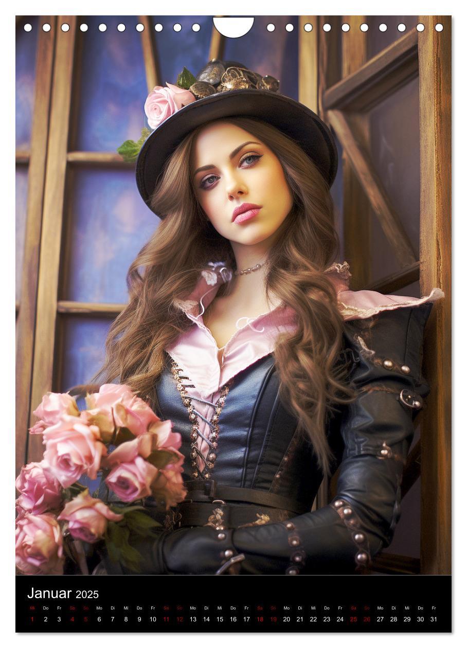 Bild: 9783435860982 | Steampunk. Faszinierend schöne Frauenportraits (Wandkalender 2025...