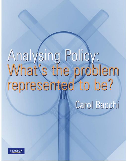 Cover: 9780733985751 | Analysing Policy | What's the problem represented to be? | Bacchi