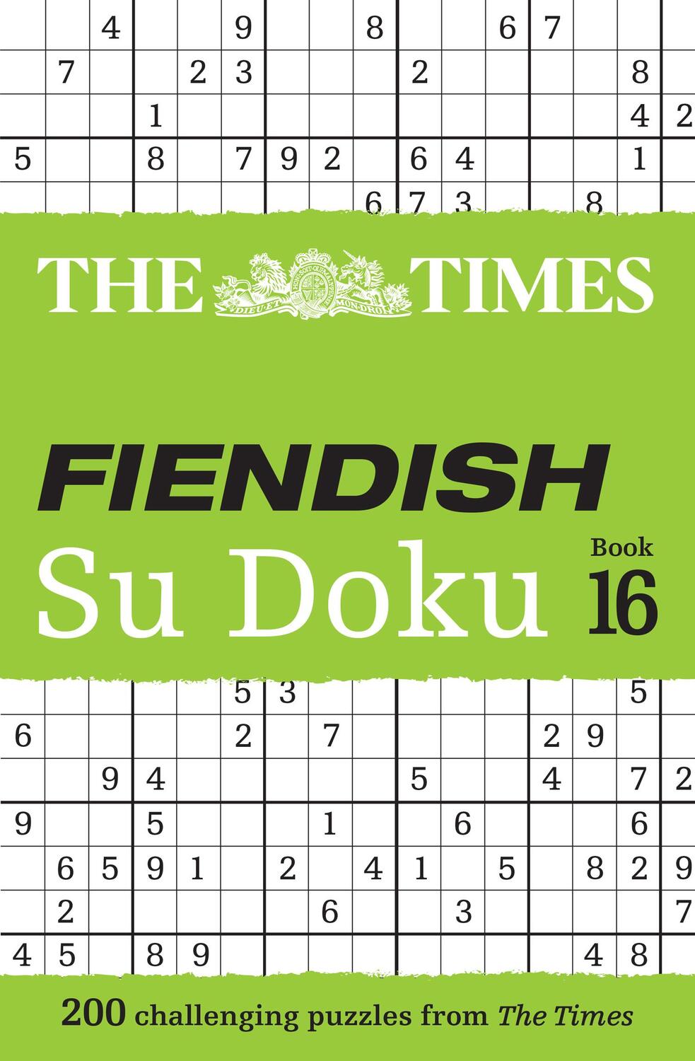 Cover: 9780008535865 | The Times Fiendish Su Doku Book 16 | 200 Challenging Su Doku Puzzles