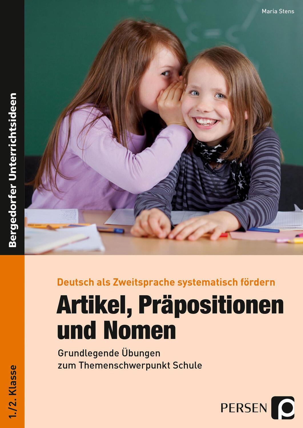 Cover: 9783834430441 | Artikel, Präpositionen und Nomen - Schule 1/2 | Maria Stens | Buch