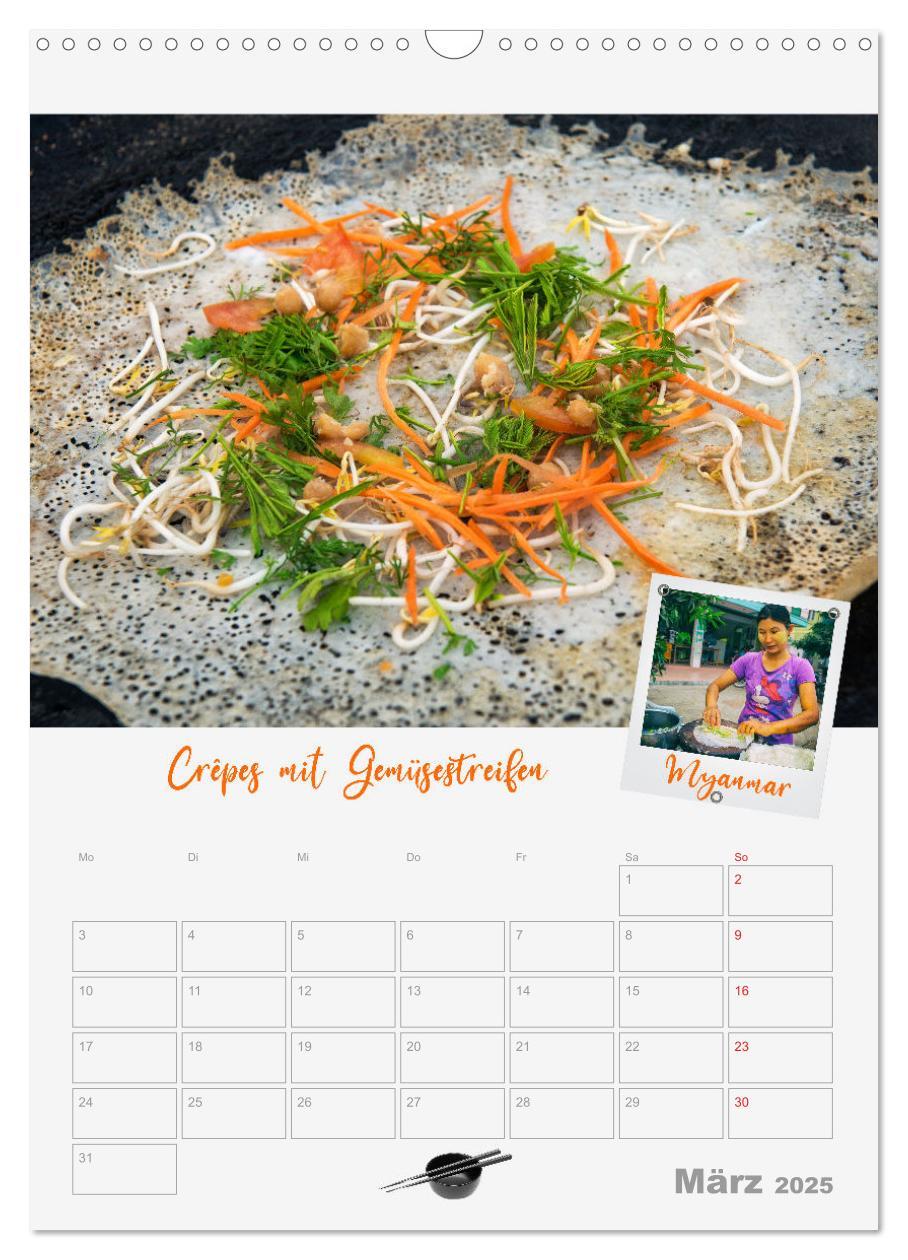 Bild: 9783435925162 | ASIA STREET FOOD - Der Küchenplaner (Wandkalender 2025 DIN A3...