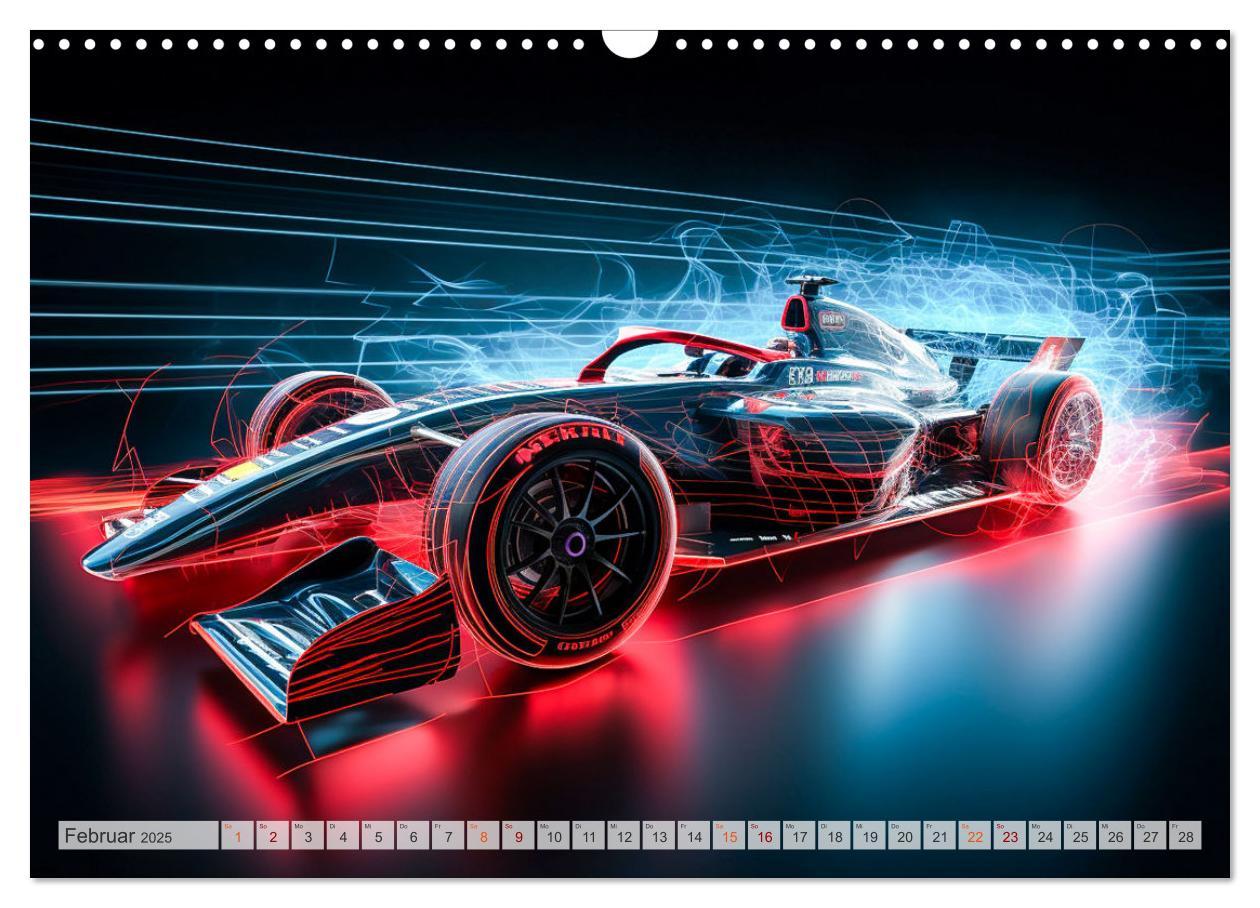 Bild: 9783383888632 | Formel E Phantasien (Wandkalender 2025 DIN A3 quer), CALVENDO...