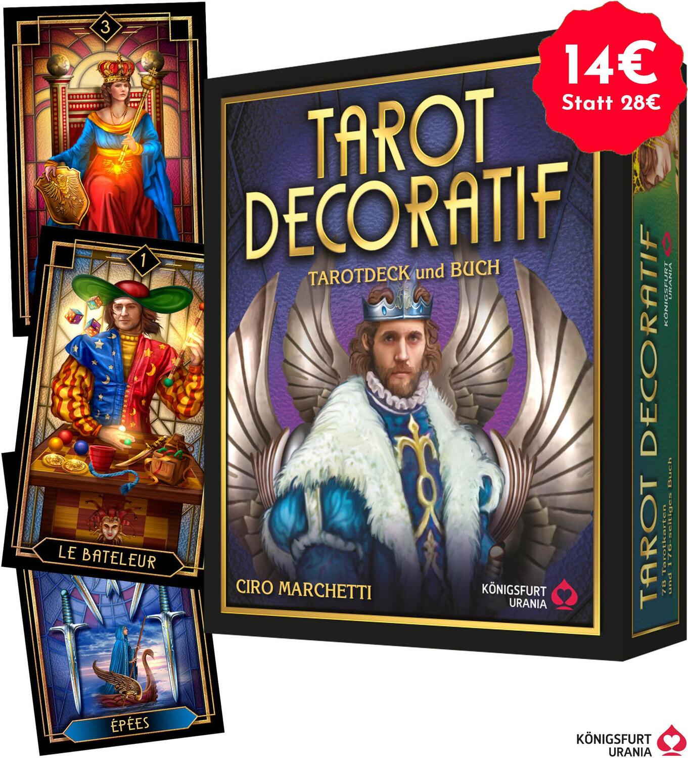 Cover: 9783868265651 | Tarot Décoratif | 78 Karten mit Buch | Lee Bursten | Taschenbuch