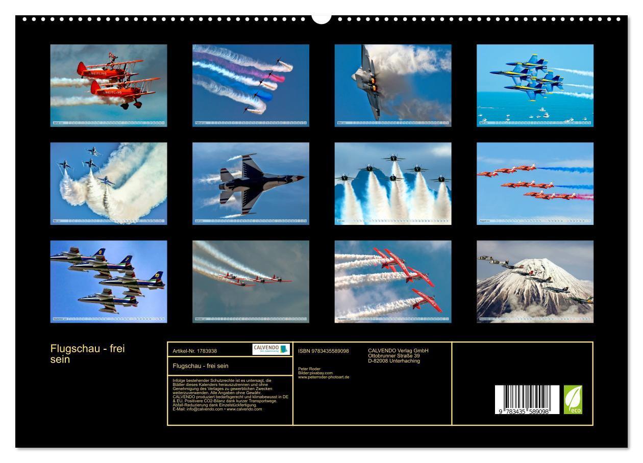 Bild: 9783435589098 | Flugschau - frei sein (hochwertiger Premium Wandkalender 2025 DIN...