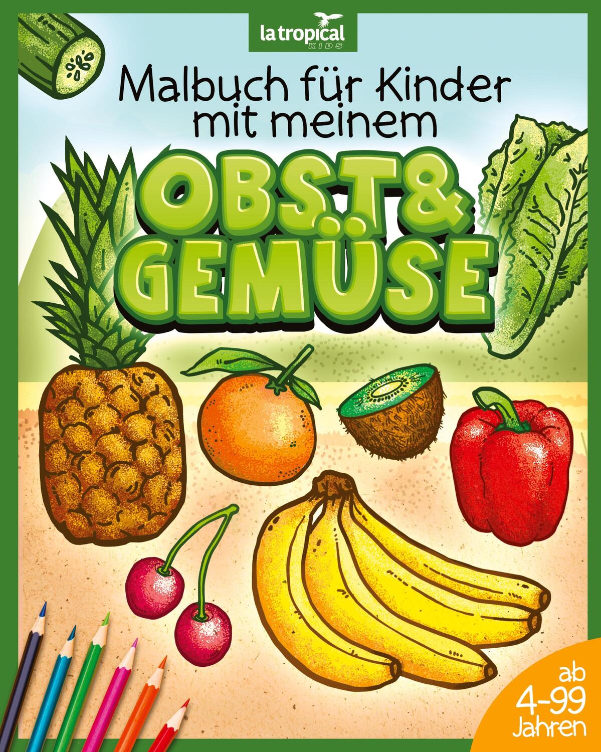Cover: 9783969080320 | Malbuch für Kinder mit meinem Obst und Gemüse | David Ludwig | Buch