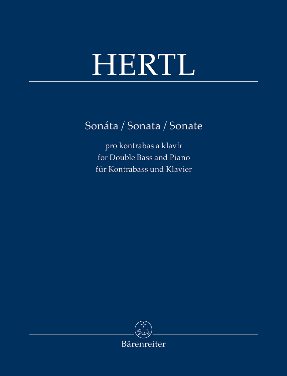 Cover: 9790260107960 | Sonata | for Double Bass and Piano | Frantisek Hertl | Buch | Deutsch