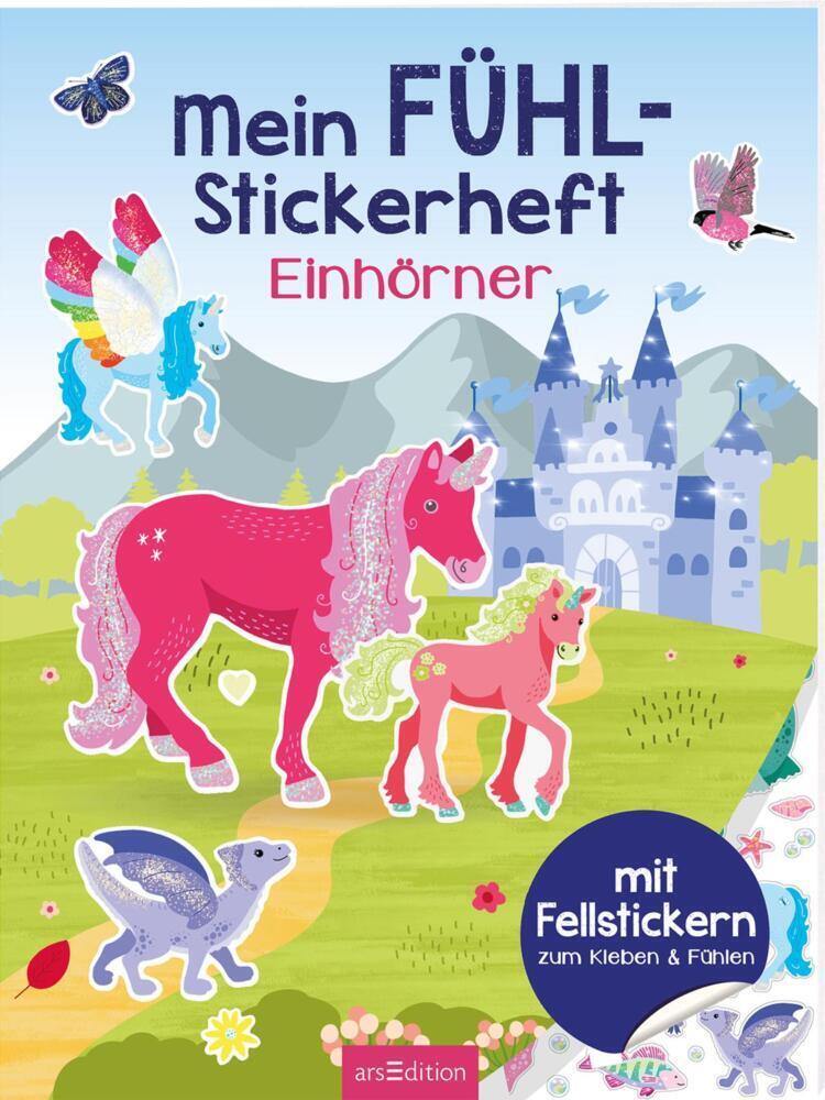 Cover: 9783845843001 | Mein Fühl-Stickerheft - Einhörner | Lena Bellermann | Taschenbuch