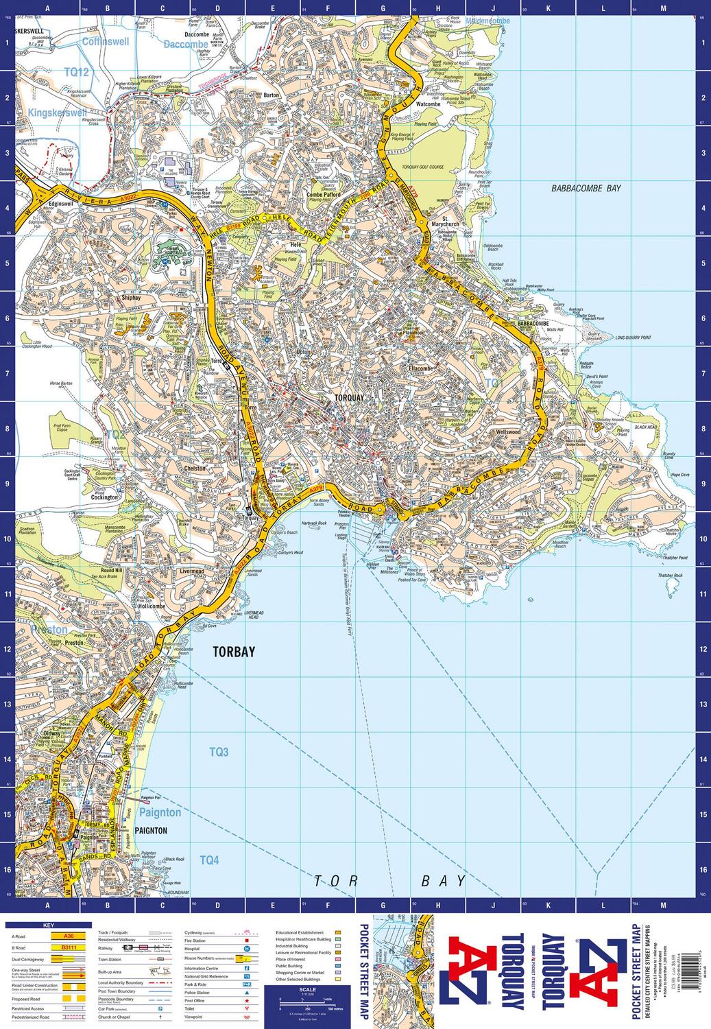 Bild: 9780008445126 | Torquay Pocket Street Map | A-Z Maps | Buch | Karte/Landkarte | 2021