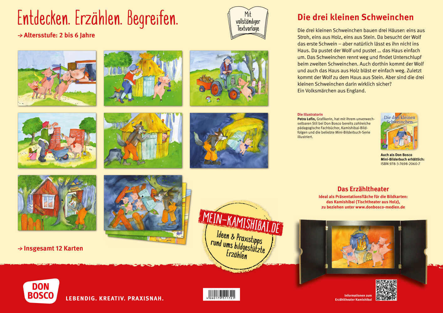 Bild: 4260179511721 | Die drei kleinen Schweinchen | Petra Lefin | Box | 12 S. | Deutsch