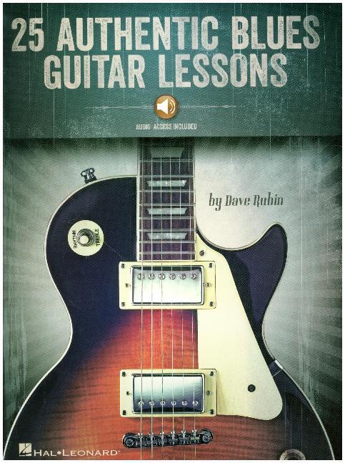 Cover: 888680719739 | 25 Authentic Blues Guitar Lessons | Audio Access Included | Dave Rubin