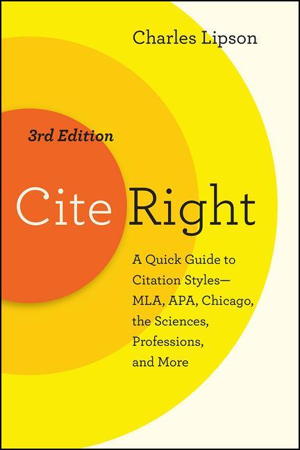 Cover: 9780226431109 | Cite Right, Third Edition | Charles Lipson | Taschenbuch | Englisch