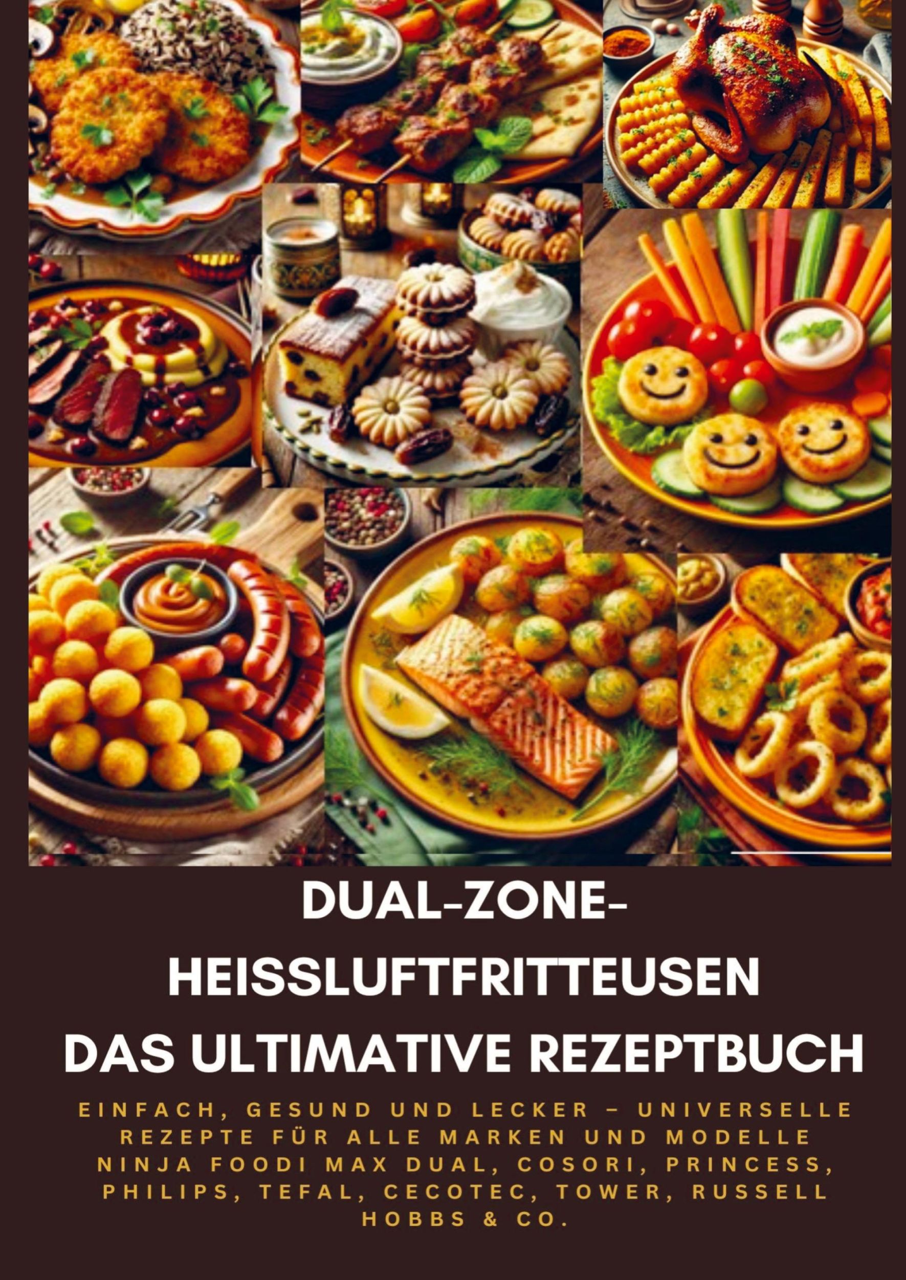 Cover: 9789403782706 | Dual-Zone-Heißluftfritteusen: Das ultimative Rezeptbuch | Genussreich