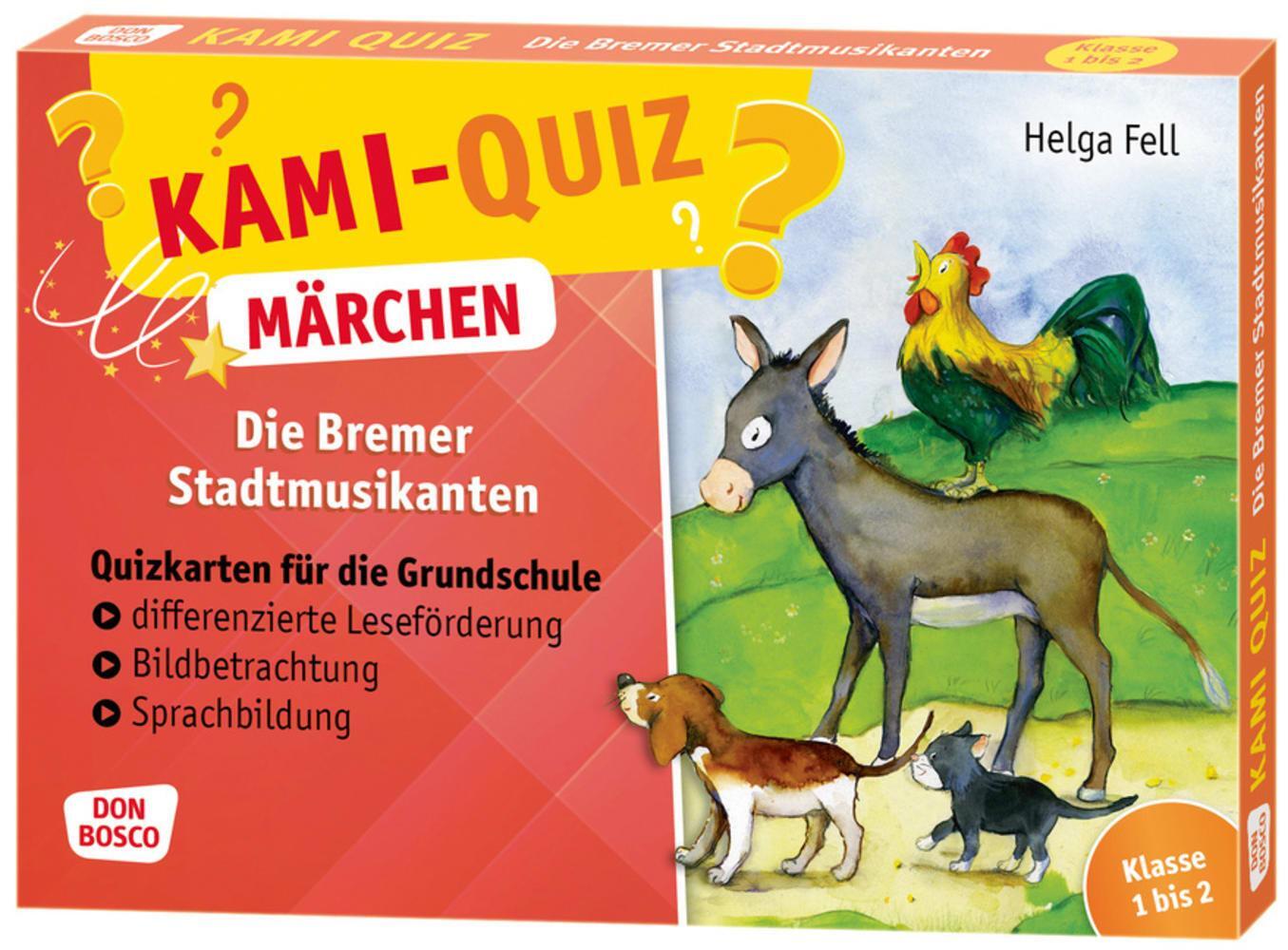 Cover: 4260179516856 | Kami-Quiz Märchen: Die Bremer Stadtmusikanten | Helga Fell | Box