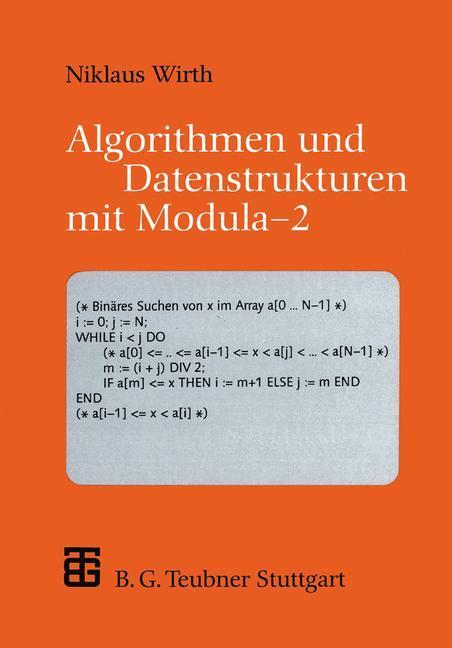 Cover: 9783519122609 | Algorithmen und Datenstrukturen mit Modula ¿ 2 | Niklaus Wirth | Buch