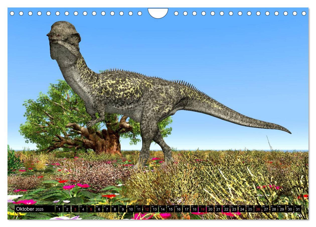 Bild: 9783435568208 | Dinosaurier. Urzeitliche Giganten (Wandkalender 2025 DIN A4 quer),...