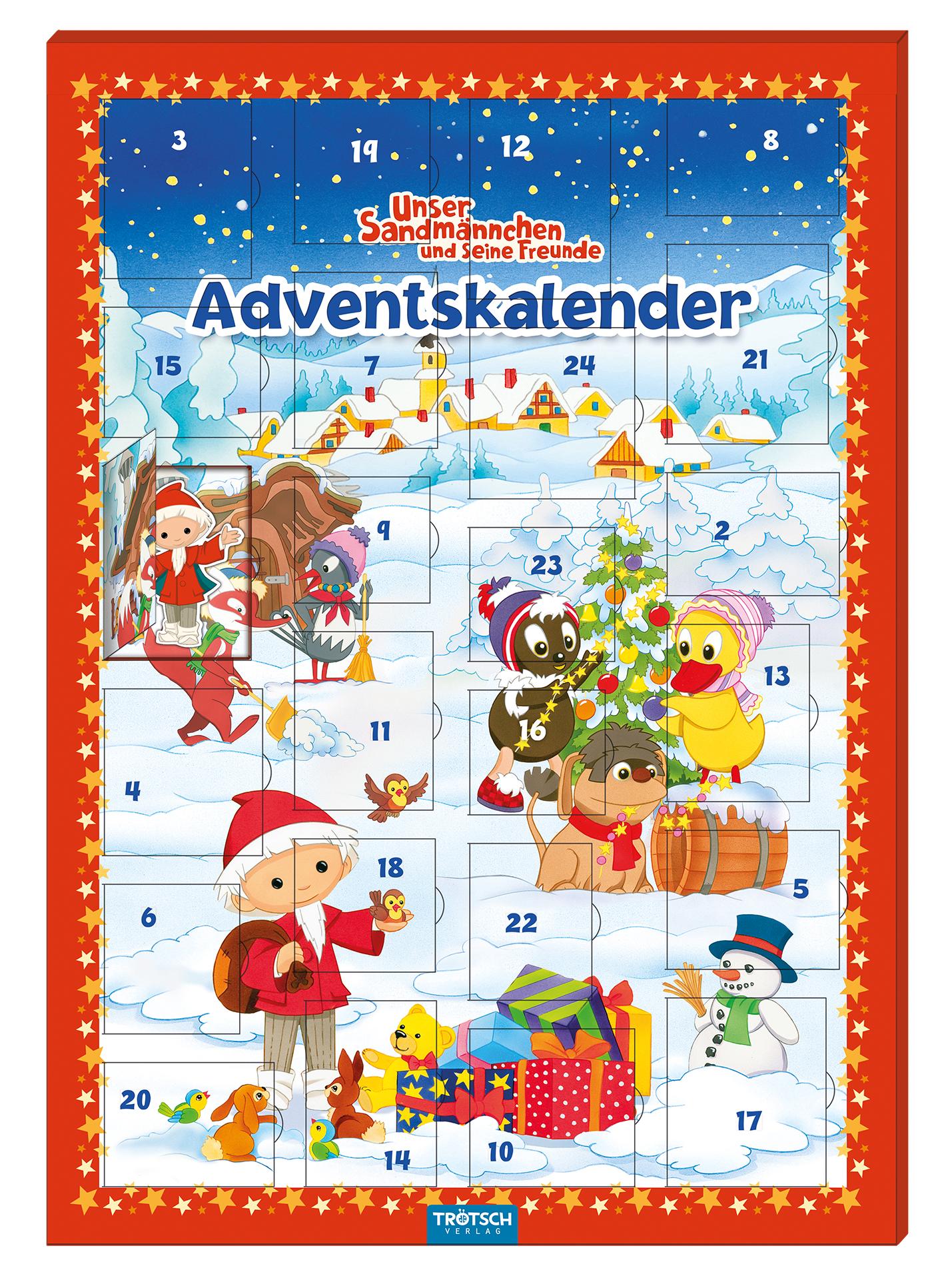 Cover: 9783957749383 | Magnet-Adventskalender "Unser Sandmännchen" | mit 24 tollen Magneten