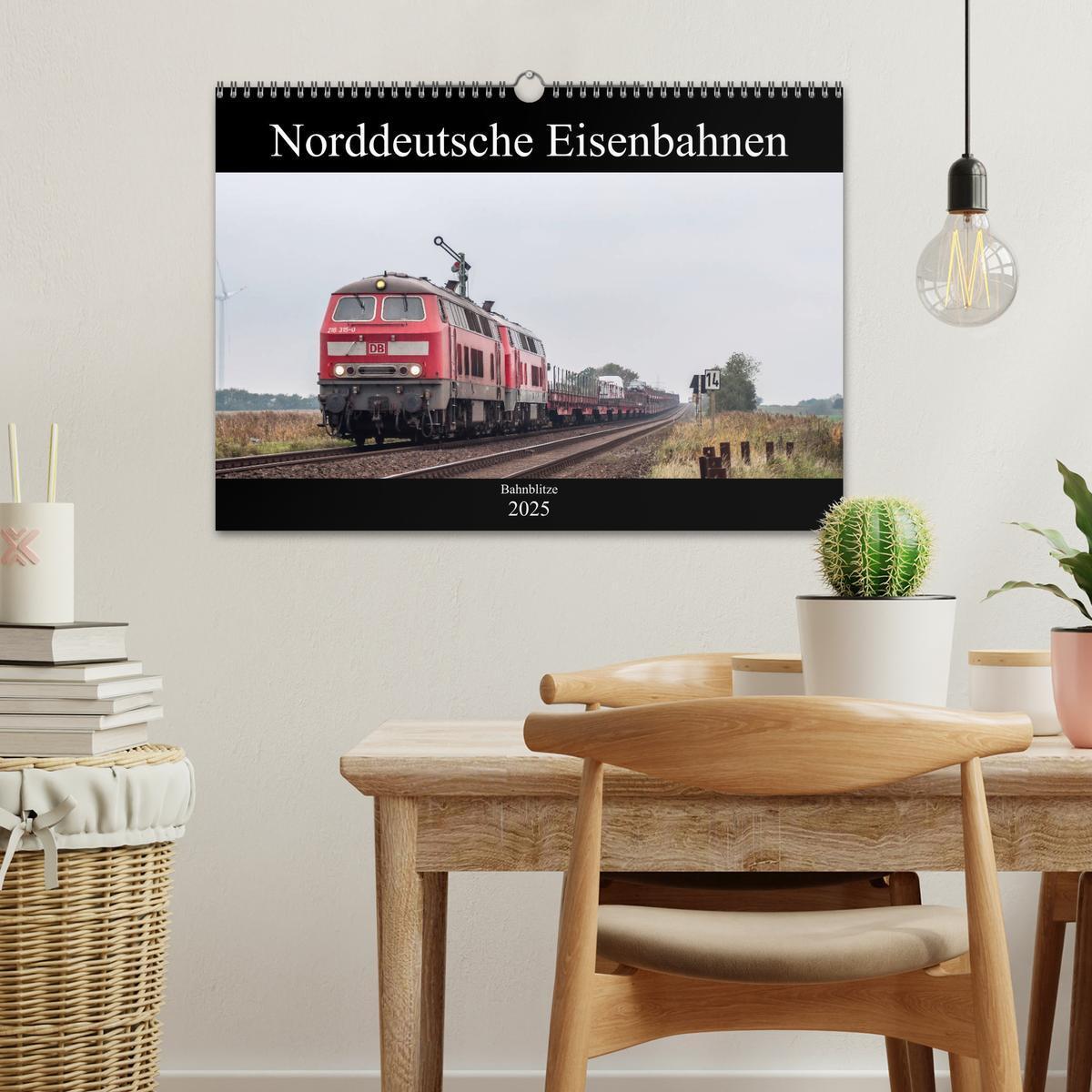 Bild: 9783435425860 | Norddeutsche Eisenbahnen (Wandkalender 2025 DIN A3 quer), CALVENDO...