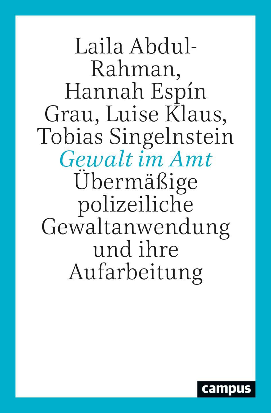 Cover: 9783593517339 | Gewalt im Amt | Laila Abdul-Rahman (u. a.) | Taschenbuch | Deutsch