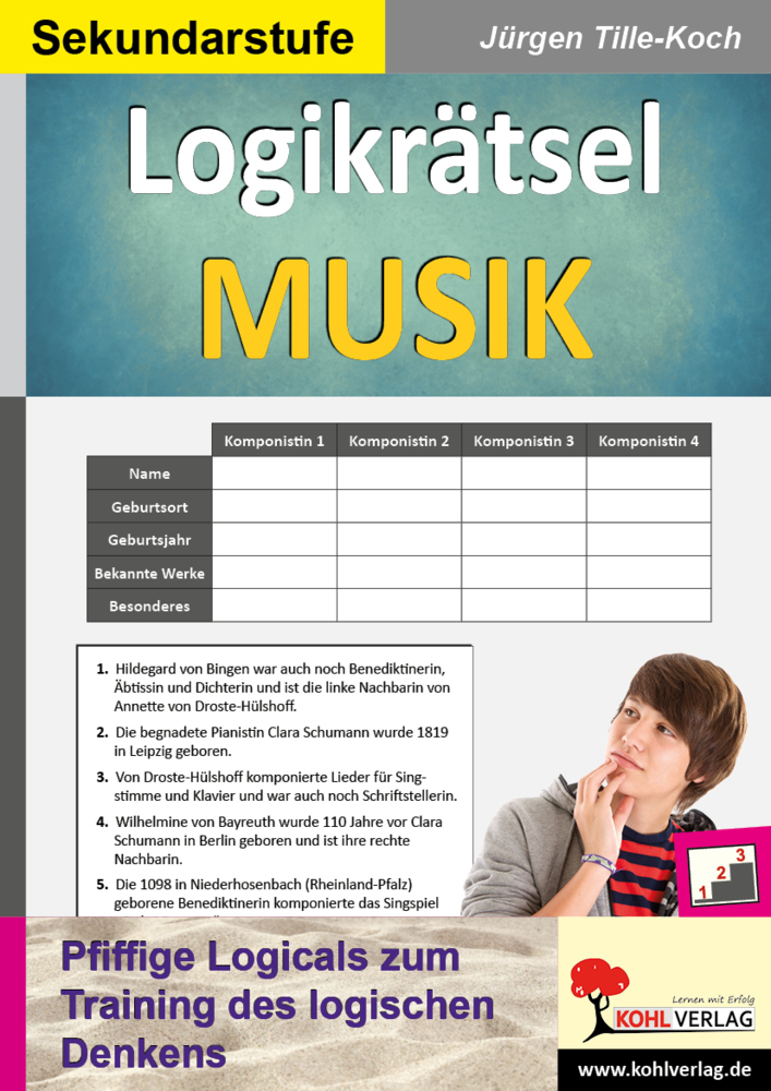 Cover: 9783960403517 | Logikrätsel MUSIK | Jürgen Tille-Koch | Taschenbuch | 2018