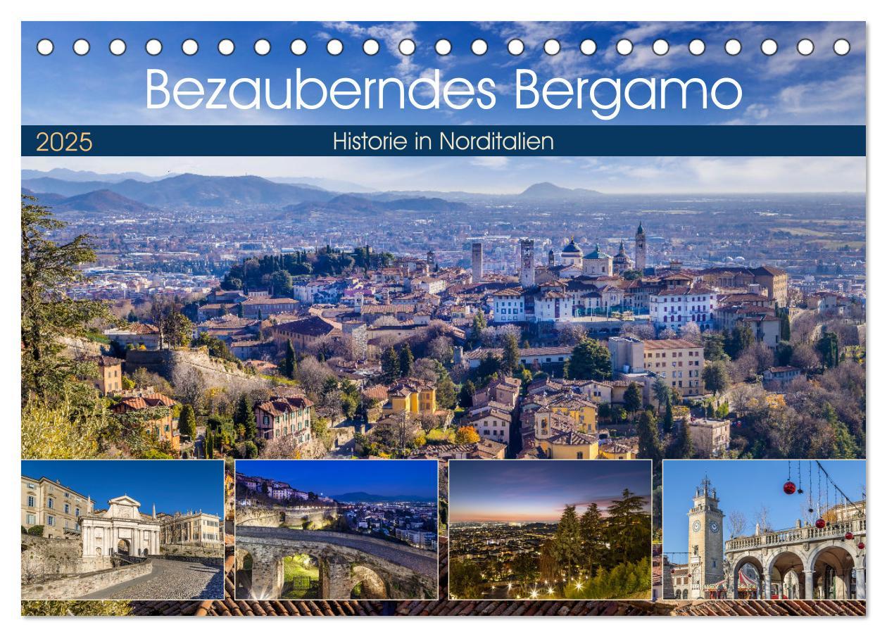 Cover: 9783457151655 | Bezauberndes Bergamo (Tischkalender 2025 DIN A5 quer), CALVENDO...