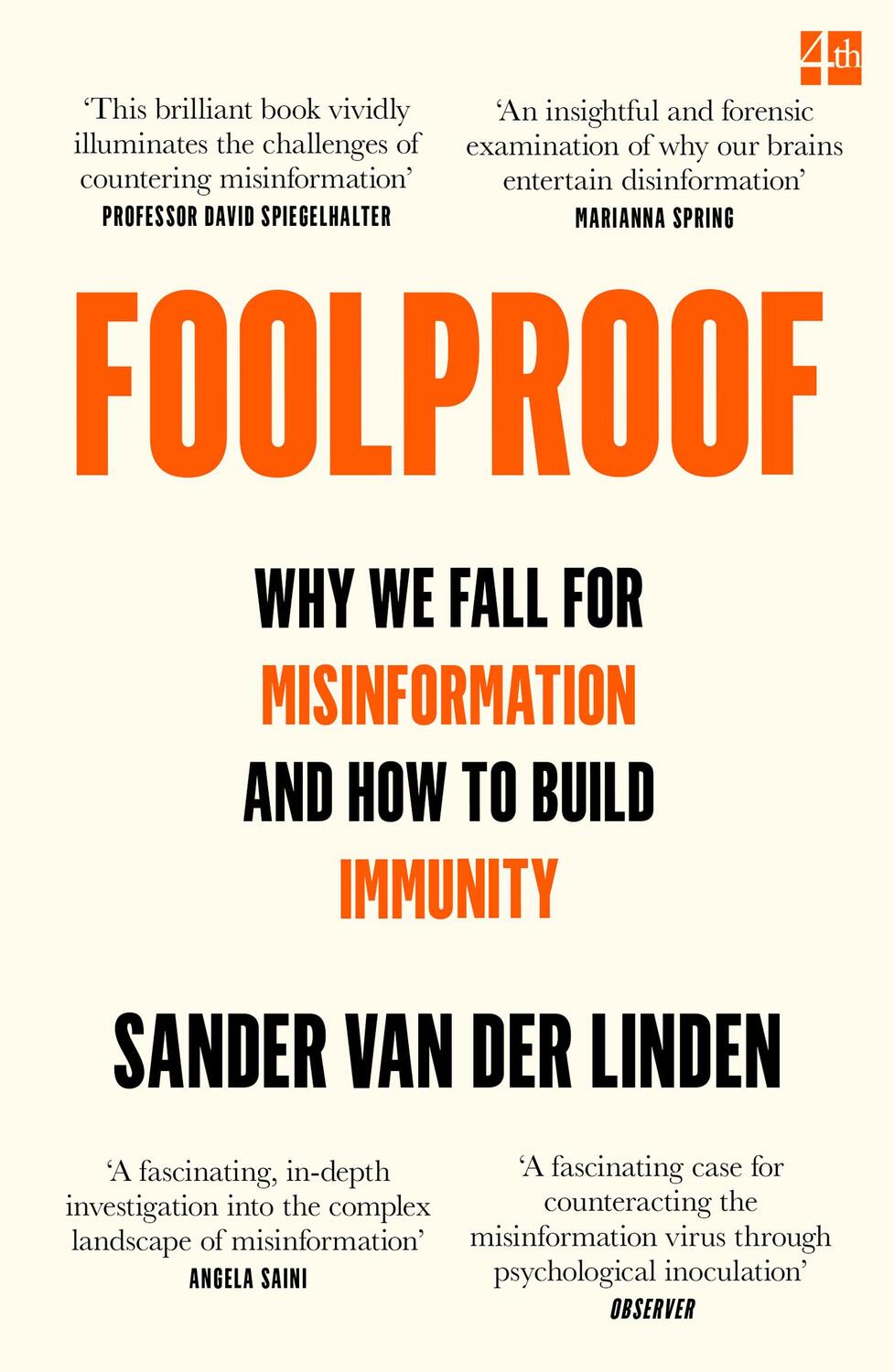 Cover: 9780008466756 | Foolproof | Why We Fall for Misinformation and How to Build Immunity