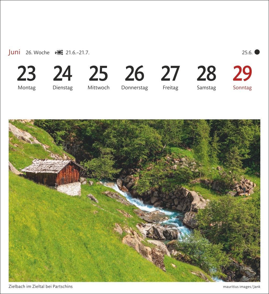 Bild: 9783840034176 | Südtirol Sehnsuchtskalender 2025 - Wochenkalender mit 53 Postkarten