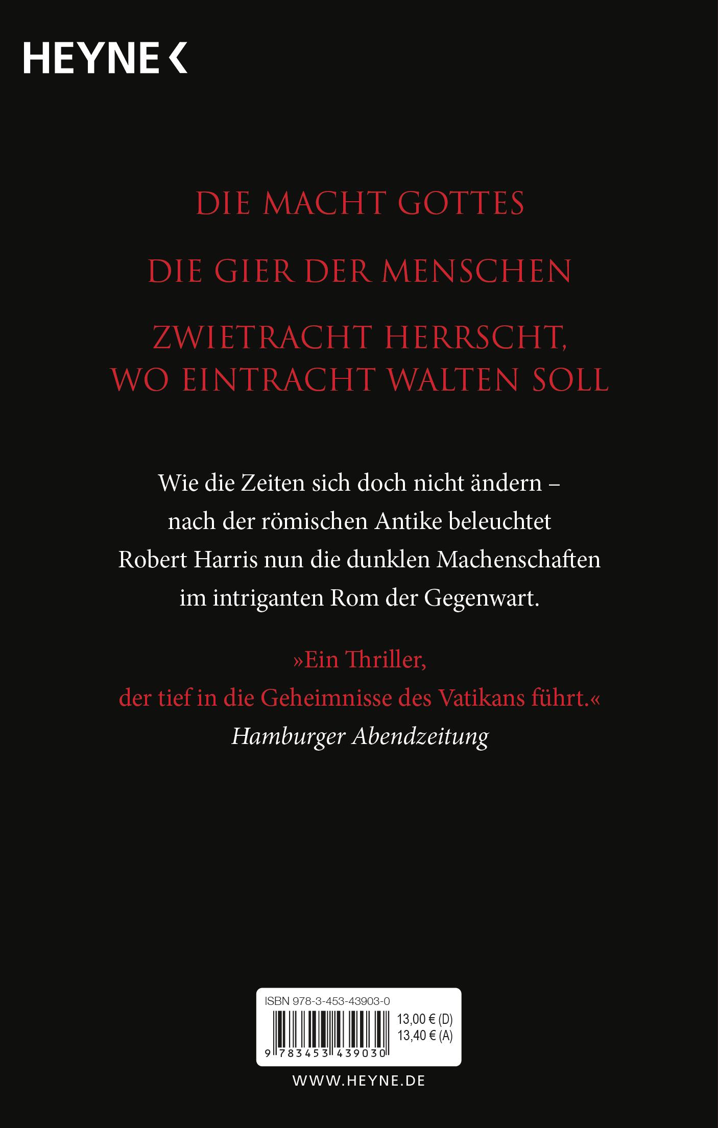 Bild: 9783453439030 | Konklave | Robert Harris | Taschenbuch | 368 S. | Deutsch | 2017