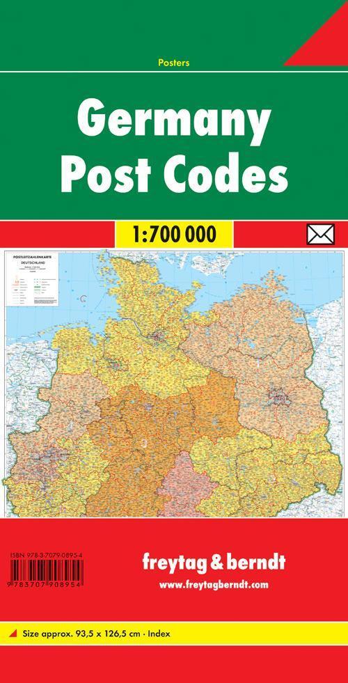 Rückseite: 9783707908954 | Deutschland 1 : 700 000. Postleitzahlenkarte | (Land-)Karte | Deutsch