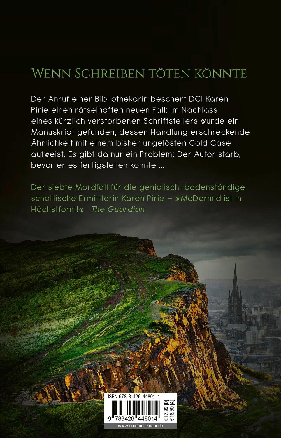 Rückseite: 9783426448014 | Die Gabe der Lüge | Ein Fall für Karen Pirie | Val McDermid | Buch