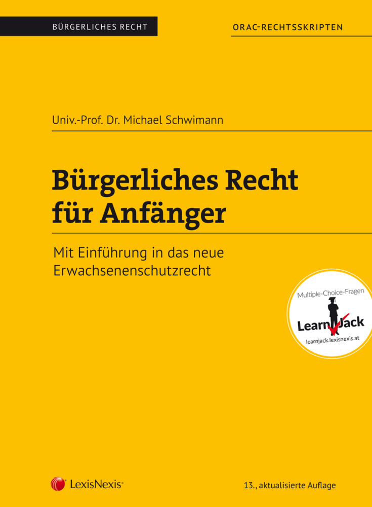 Cover: 9783700773900 | Bürgerliches Recht für Anfänger | Michael Schwimann | Taschenbuch