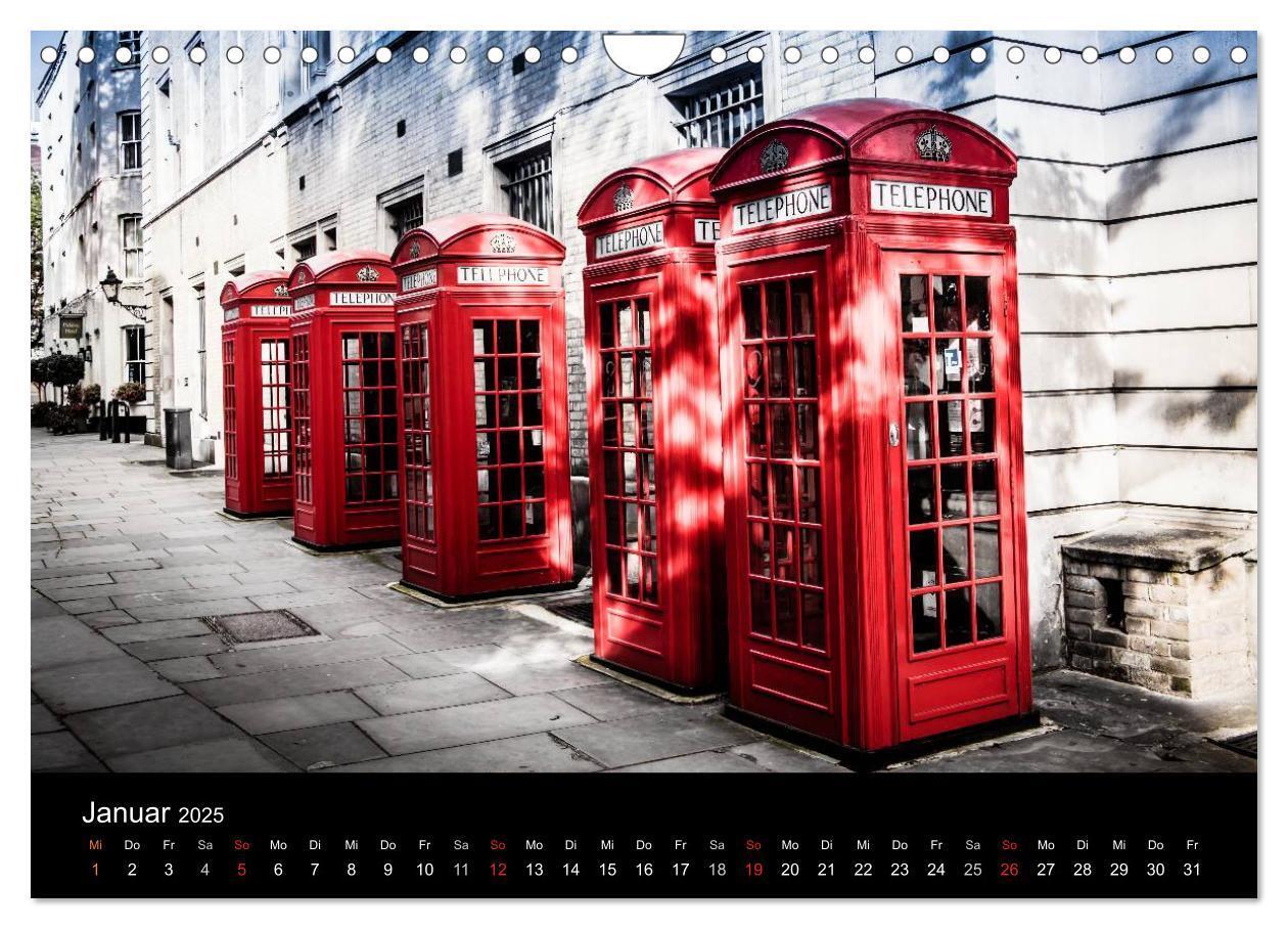 Bild: 9783435787111 | London - street view (Wandkalender 2025 DIN A4 quer), CALVENDO...