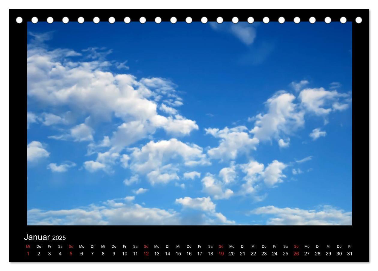 Bild: 9783435832149 | Wolkenbilder (Tischkalender 2025 DIN A5 quer), CALVENDO Monatskalender