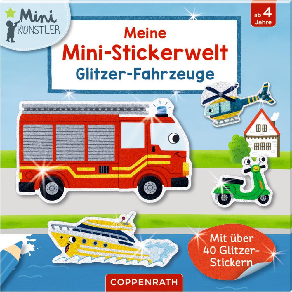 Cover: 4050003951270 | Meine Mini-Stickerwelt - Glitzer-Fahrzeuge | Ruby Warnecke | Deutsch