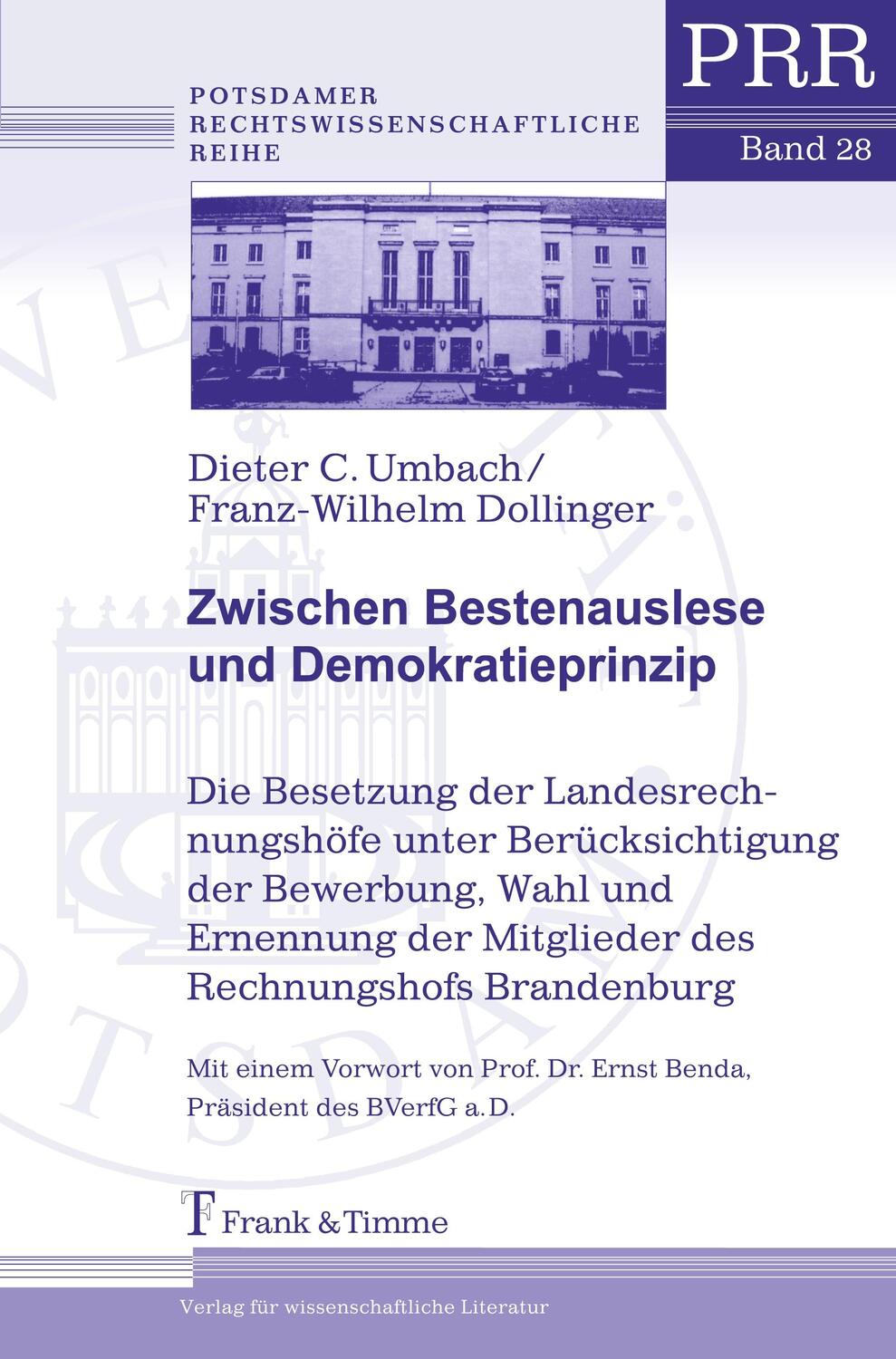 Cover: 9783865961365 | Zwischen Bestenauslese und Demokratieprinzip | Umbach (u. a.) | Buch
