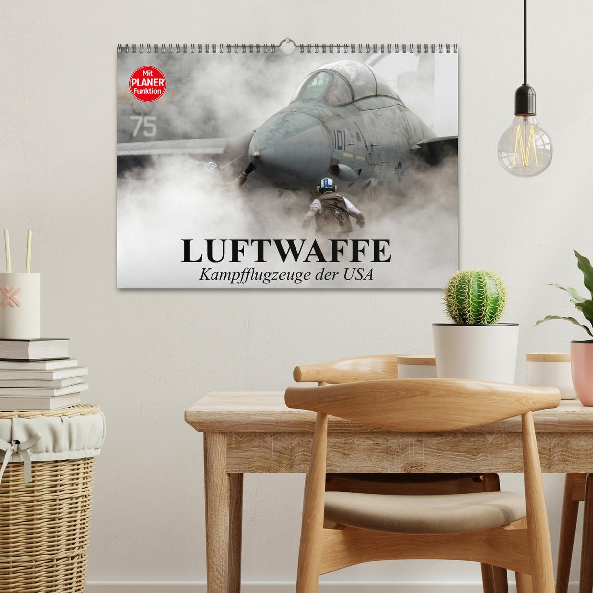 Bild: 9783435534647 | Luftwaffe. Kampfflugzeuge der USA (Wandkalender 2025 DIN A3 quer),...