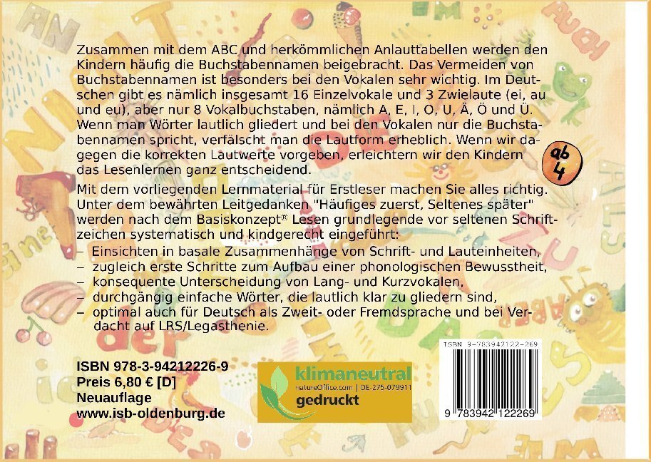 Bild: 9783942122269 | Besser lesen lernen | Günther Thomé (u. a.) | Taschenbuch | 44 S.