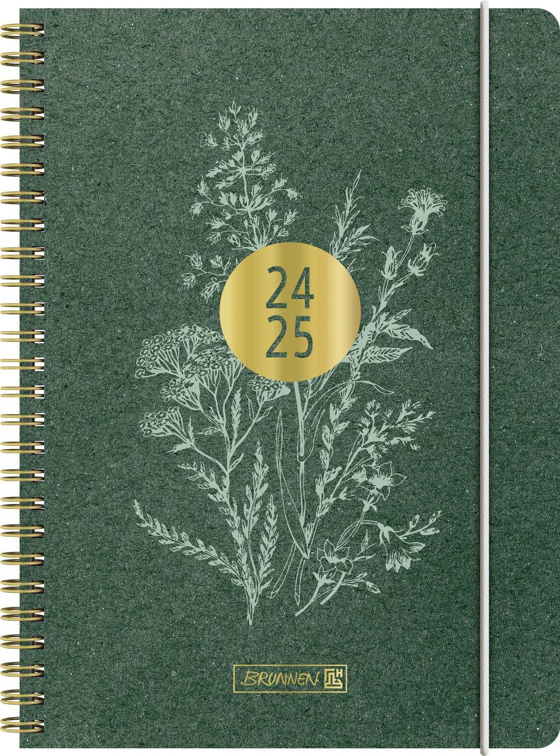 Cover: 4061947119879 | Schülerkalender 2024/2025 "Botanical", 2 Seiten = 1 Woche, A5, 208...