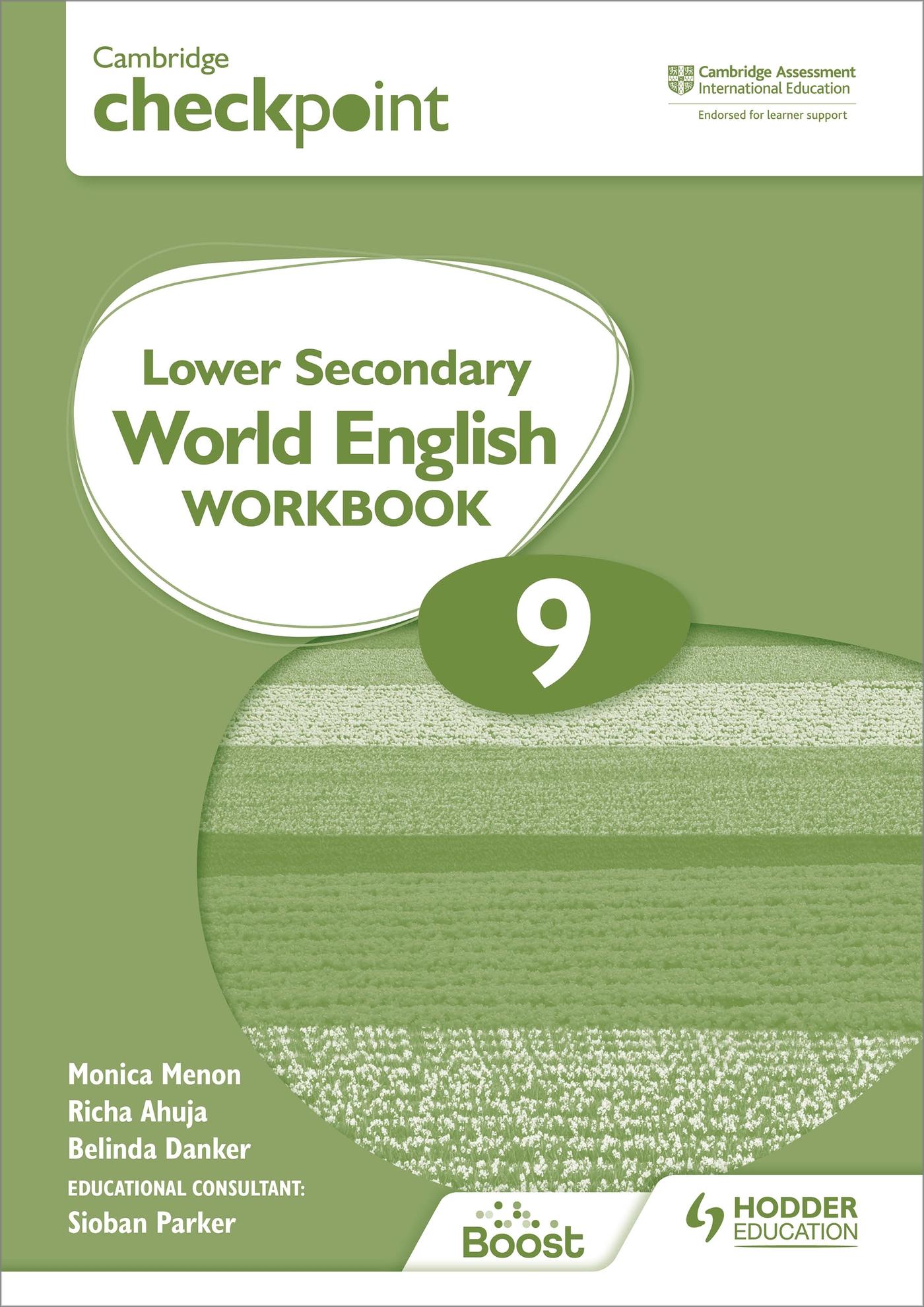 Cover: 9781398311404 | Cambridge Checkpoint Lower Secondary World English Workbook 9 | Menon