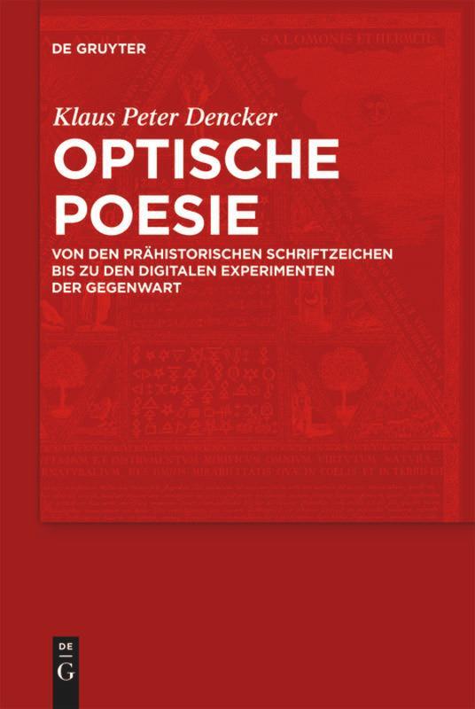 Cover: 9783110215038 | Optische Poesie | Klaus Peter Dencker | Buch | X | Deutsch | 2010