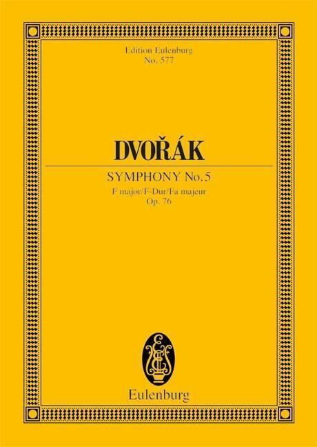 Cover: 9783795761042 | Sinfonie Nr. 5 F-Dur | Antonín Dvorák | Buch | 200 S. | Deutsch | 1981