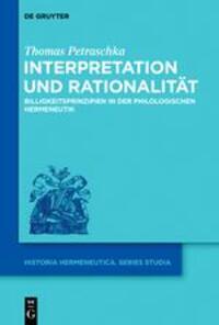 Cover: 9783110350982 | Interpretation und Rationalität | Thomas Petraschka | Buch | ISSN